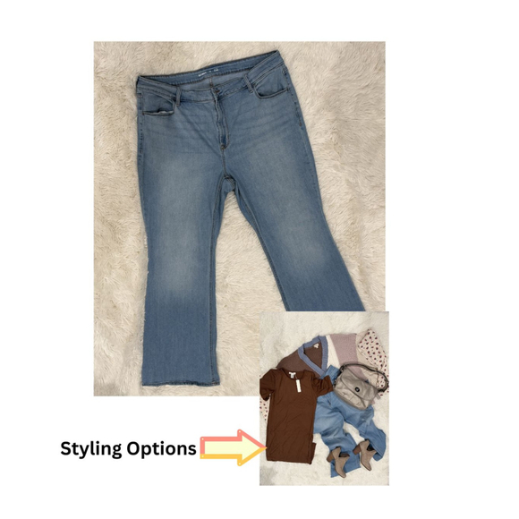 Old Navy Denim - Old Navy Light Wash High Rise Flare Jeans - Sz. 16 (EUC)